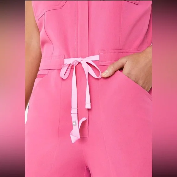 Figs F*ing Pink Rafaela Scrub Jumpsuit - Picture 6 of 8